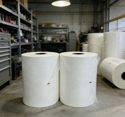 Kore'den gelen EVA yapıştırıcı ile şeffaf BOPP termal laminatör filmi ve üstün koruma için 2200 mm'ye kadar genişlik