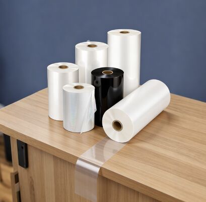 95-105 Mikron kalınlığı, deri dokusu ve daha fazla dayanıklılık ve görsel çekiciliği için pürüzsüz dondurulmuş bitki ile parlak laminasyon filmi