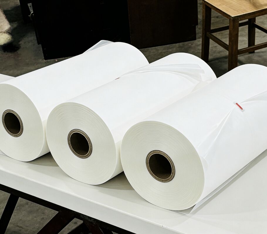 Dayanıklı ambalaj için deri dokusu ve 95-105 mikron kalınlığı olan Kore'den 100% EVA Glitter Lamination Film