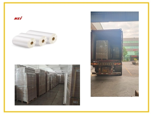 Pro Coating Transparent Glossy Lamination Film For Displaying Bag Paper Media (Kart çantası gösterim ortamı için şeffaf parlak laminatör filmi)