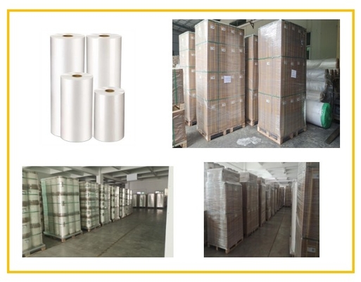 Ambalaj için PET PVC Yumuşak Dokunuşlu Laminasyon Filmi 50-60 ℃ Rulo Levha