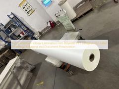 Sıcak Laminasyon Parlak Laminasyon Filmi Polyester PET Etiket Bitirme, Ambalaj ve Belge Koruması için Tasarlanmıştır