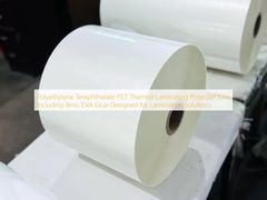 Polietilen Tereftalat PET Termal Laminasyon Polyester Film, Laminasyon Çözümleri İçin Tasarlanmış 8 mikron EVA Yapıştırıcı Dahil